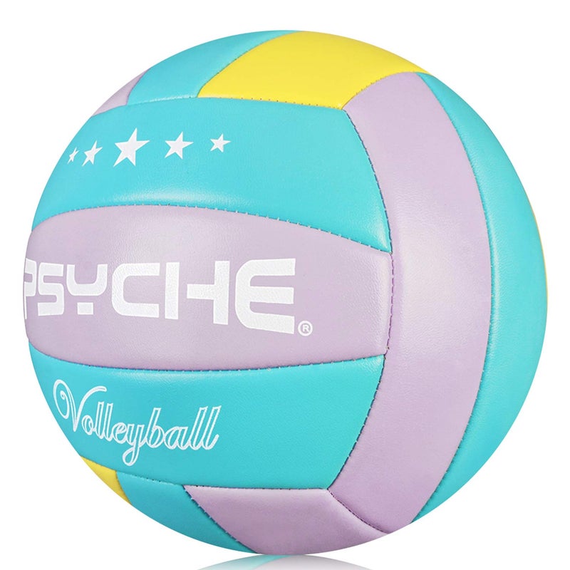 Wisdom Leaves Psyche Volleyball - Soft Indoor Outdoor Volleyball for Park Games Beach Play,Beach VOLL Ball (Official Size 5) - Image 1